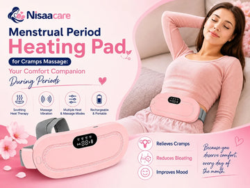 Nisaa Care Menstrual Period Heating Pad for Cramps Massage: Your Comfort Companion During Periods