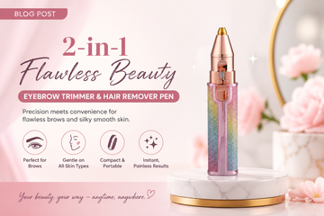 Flawless Rechargeable Eyebrow Trimmer Hair Remover Pen: Your Everyday Beauty Essential