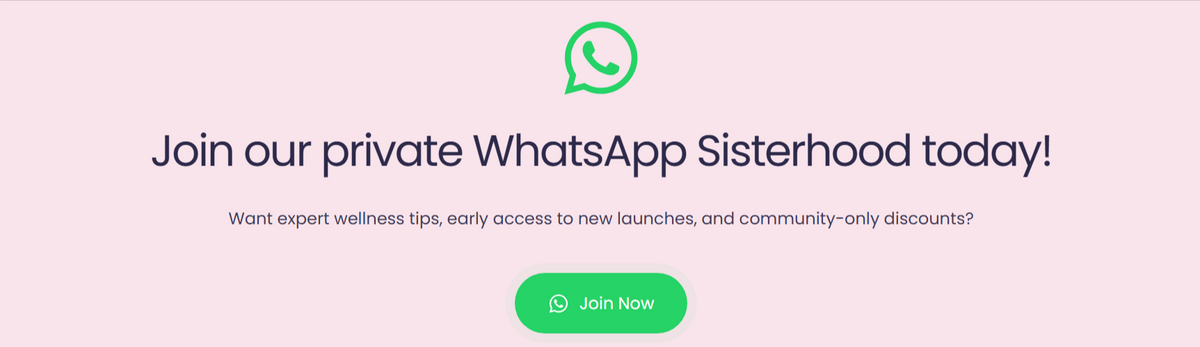 Join the Nisaa Care private WhatsApp community