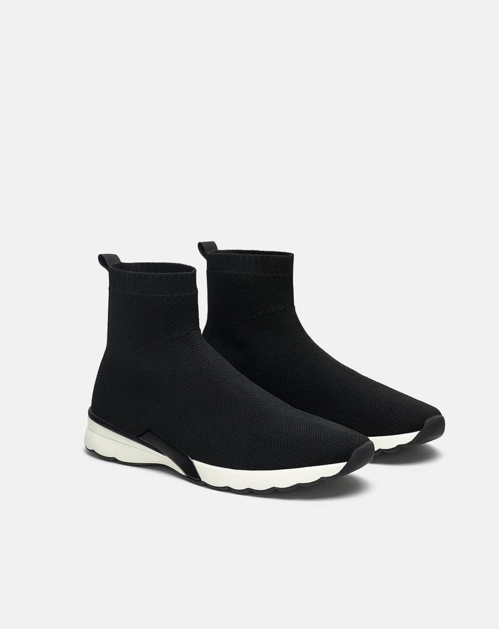 Fabric Top High Sneakers - Image 3