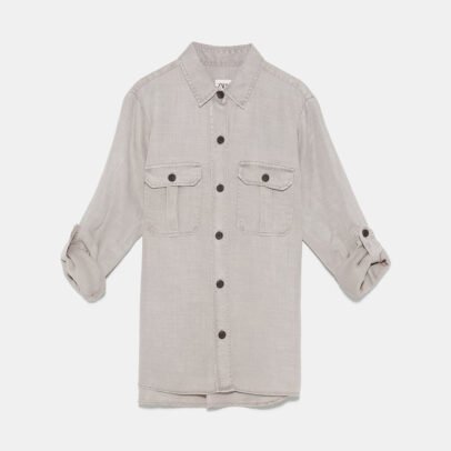 Neck T-Shirt Gray